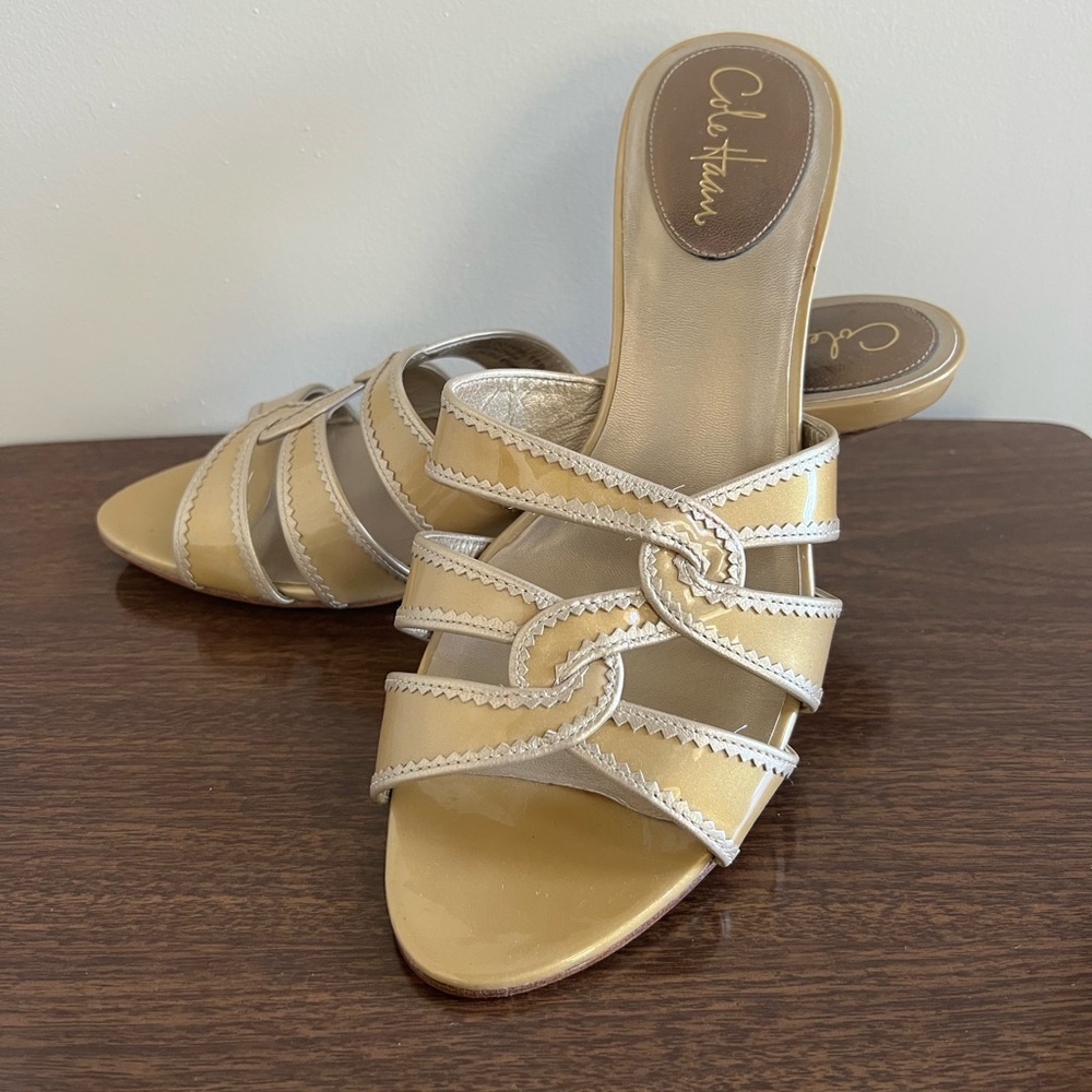 Cole Haan Women's Golden Tan Slide Sandals Size 10B